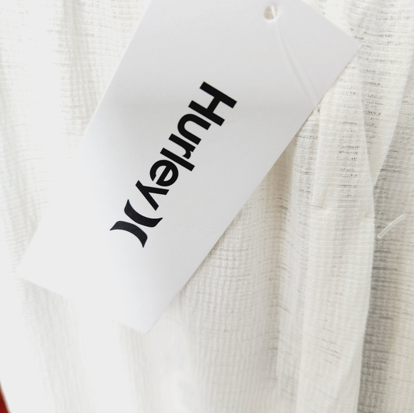 NWT HURLEY WOMENS SOLID BUTTON FRONT TIERED MIDI DRESS - Picture 9 of 9